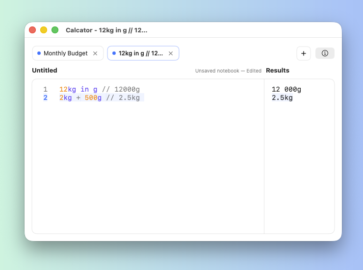 Units & Currency feature in light mode